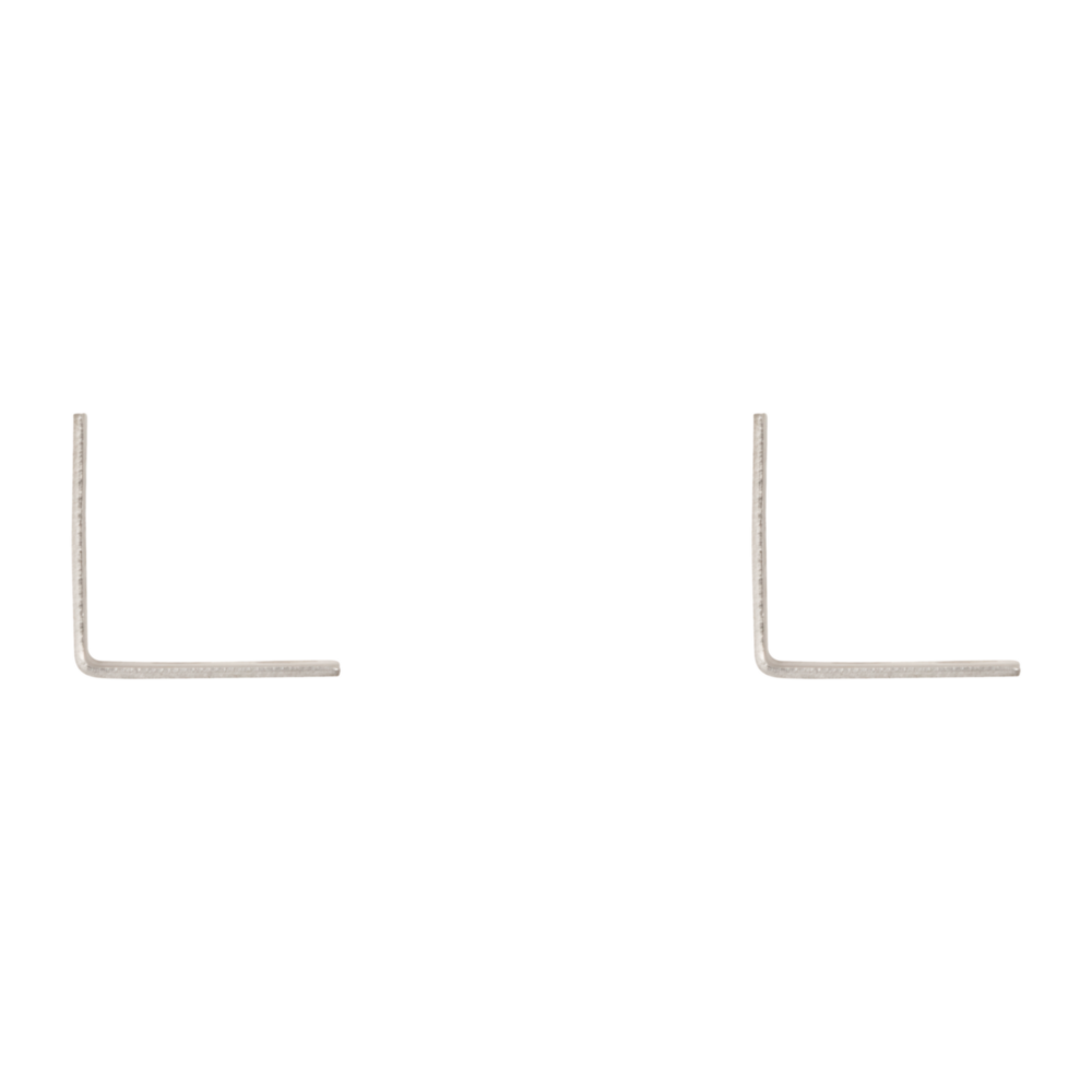 Set of two stainless steel corner braces for reinforcing furniture and building hardware under $50 in home improvement tools
