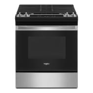 Stainless steel Whirlpool gas range with Frozen Bake technology and edge-to-edge cast iron grates in Ranges & Cooktops at Hartville Hardware