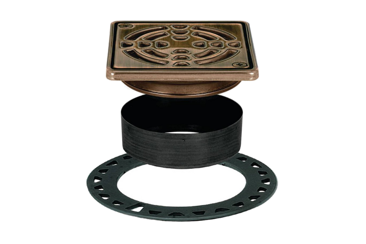 Schluter Oil Rubbed Bronze KERDI Drain Grate Kit, 4"