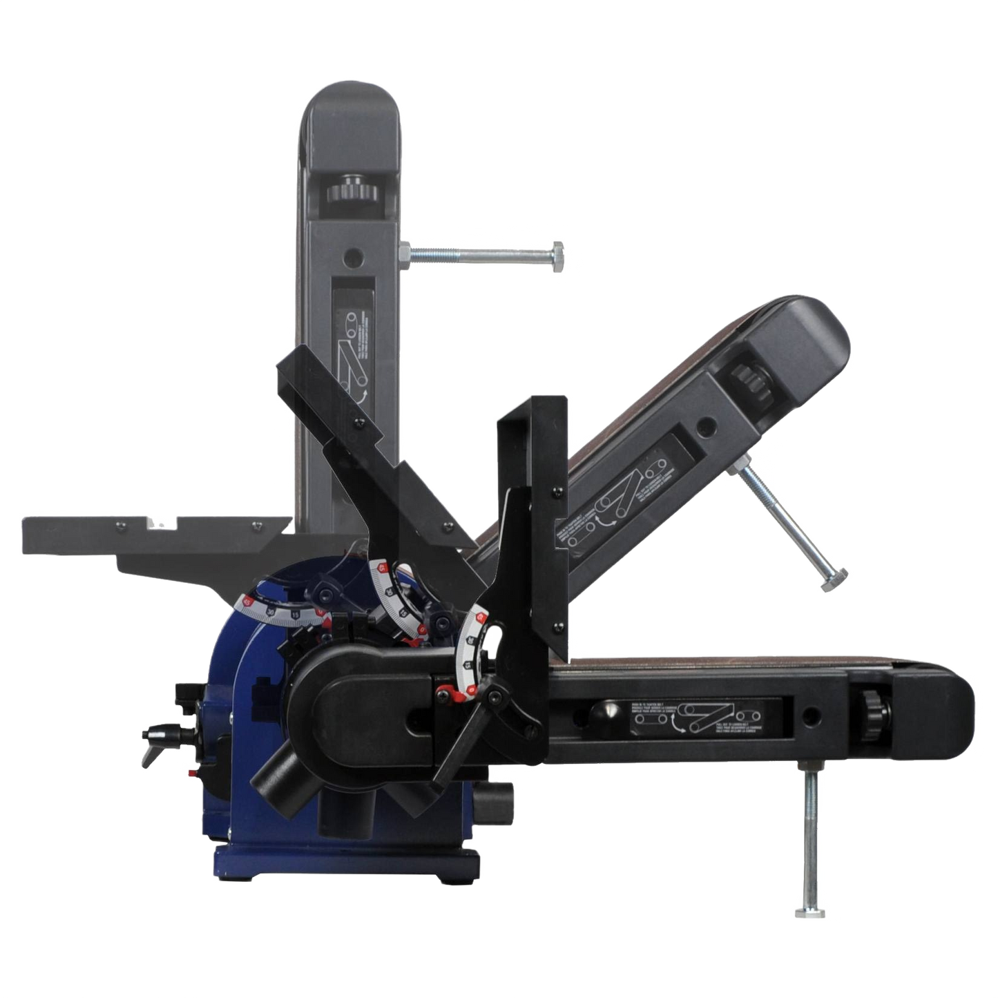 Adjustable belt and disc sander with black and blue parts for power tools in Sanders & Grinders collection