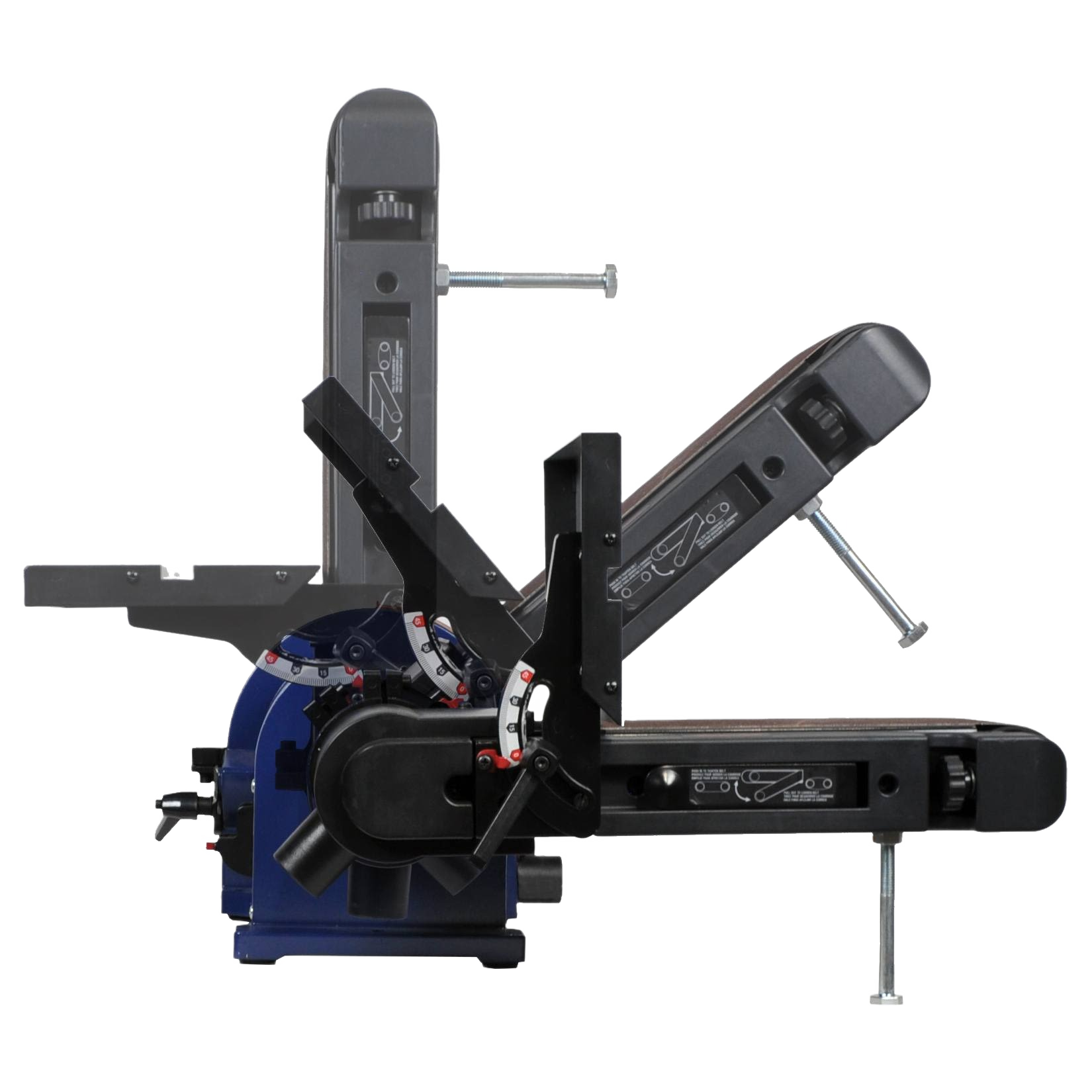 Adjustable belt and disc sander with black and blue parts for power tools in Sanders & Grinders collection