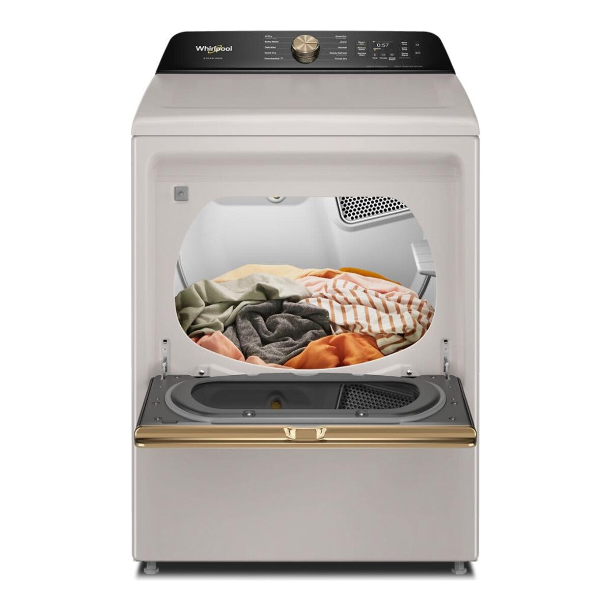 7.5 cu. ft. Smart Electric Top Load Dryer with Steam Iron and AI Dry