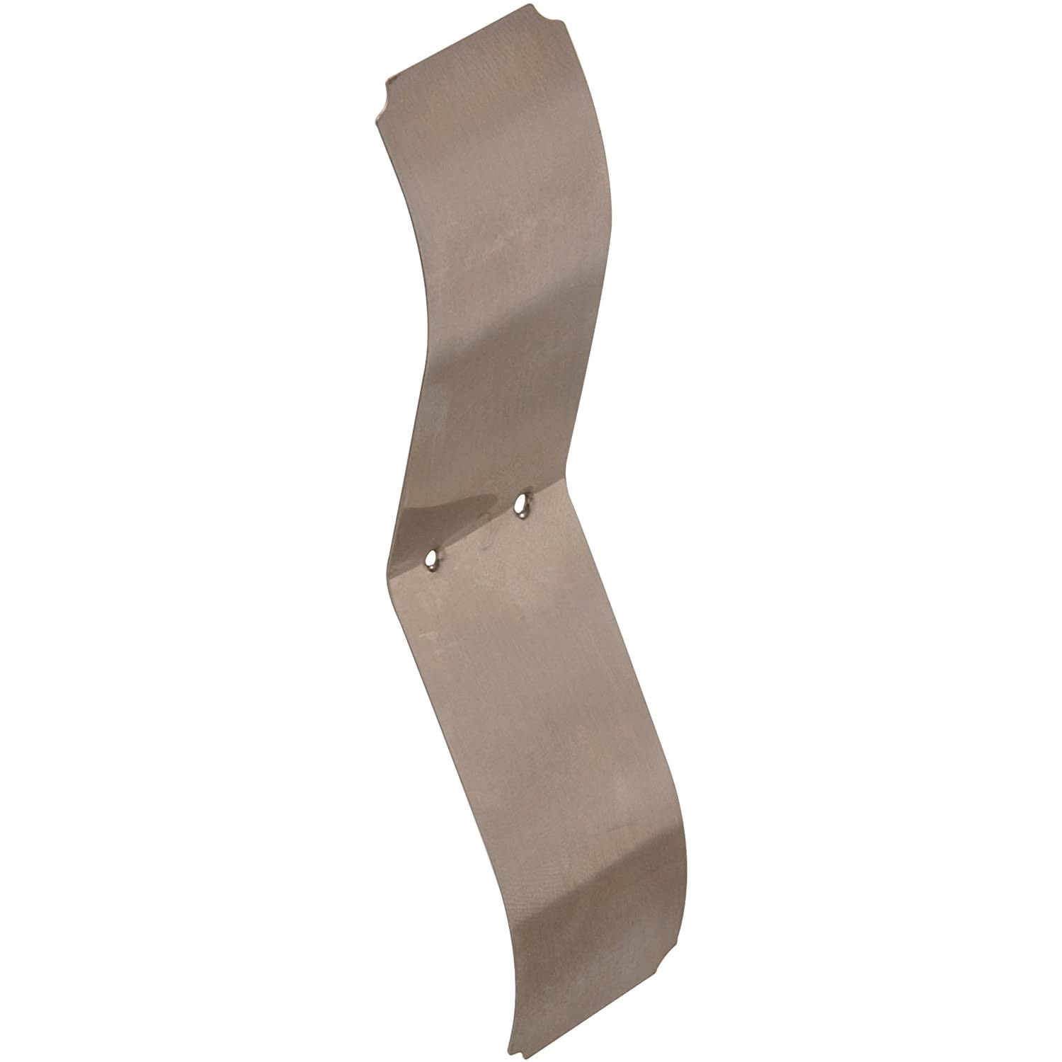 Curved stainless steel window control latch with two mounting holes for furniture and cabinet hardware applications