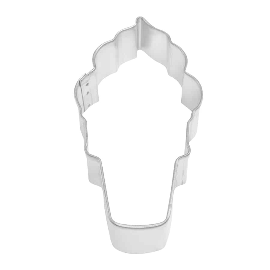 Tinplated steel ice cream cone-shaped cookie cutter, 4-inch kitchen gadget for bakeware and kitchenware projects under $25