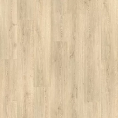 Light golden oak laminate flooring with natural wood grain texture for home improvement projects