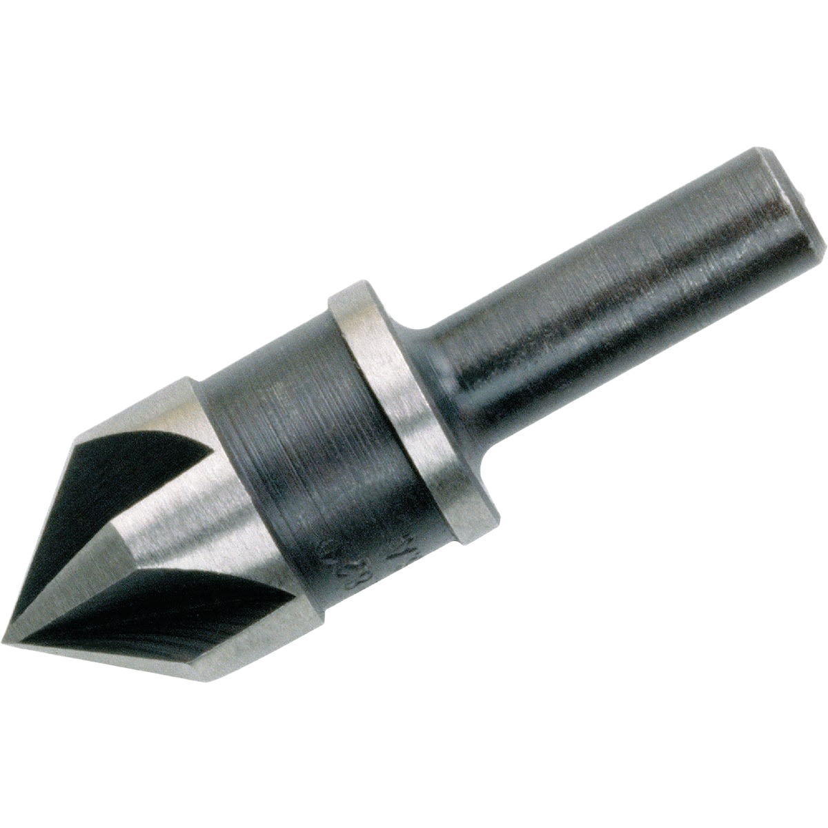 High speed steel countersink with black oxide coating and five flutes for smooth drilling in metal tool accessories collection