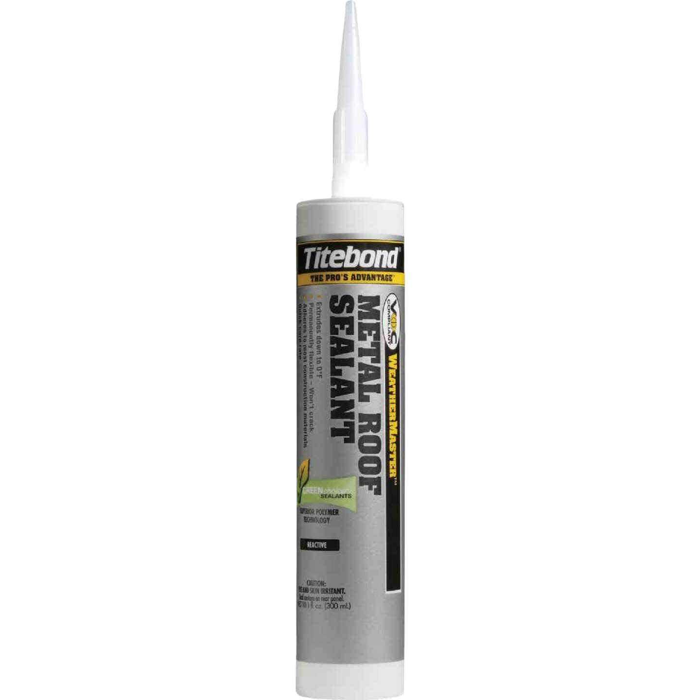 Tube of Titebond white metal roof sealant for exterior paint and home improvement applications at Hartville Hardware