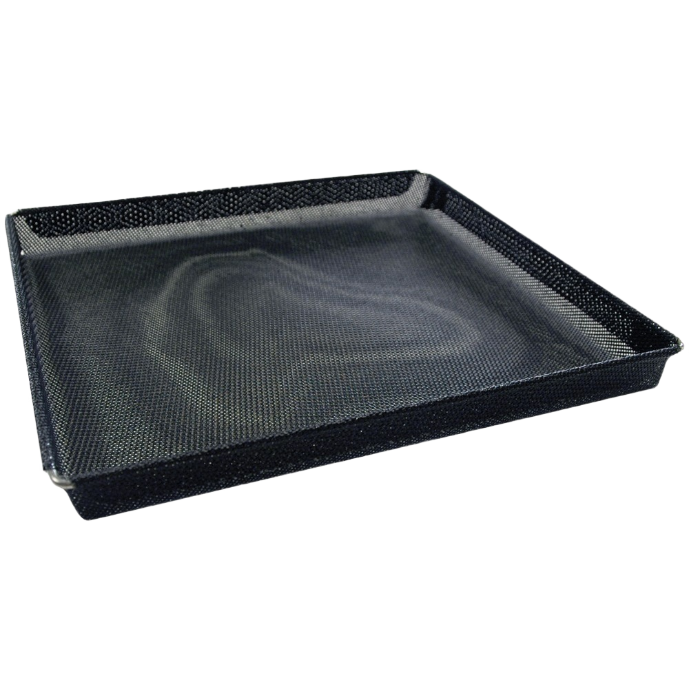 Black mesh oven crisper basket designed for crisp cooking in kitchenware and kitchen gadgets collections