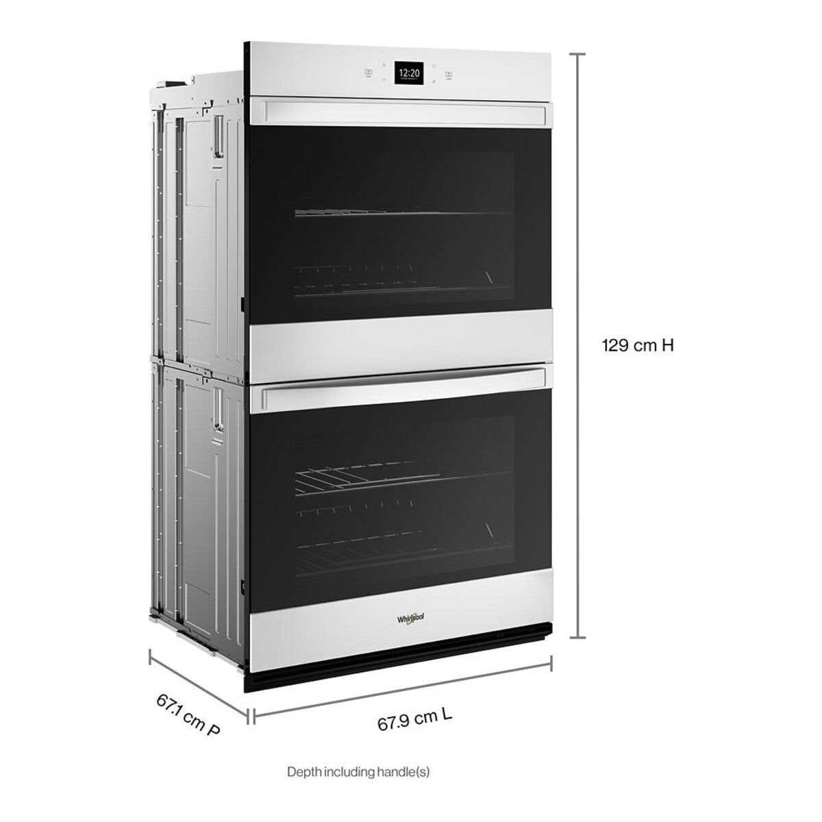 8.6 Total Cu. Ft. Double Wall Oven with Air Fry When Connected