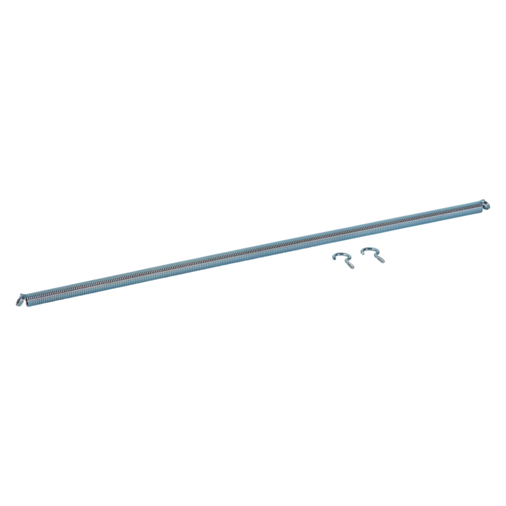 Zinc-plated steel gate and door spring with mounting screws for hardware and door accessories under $50