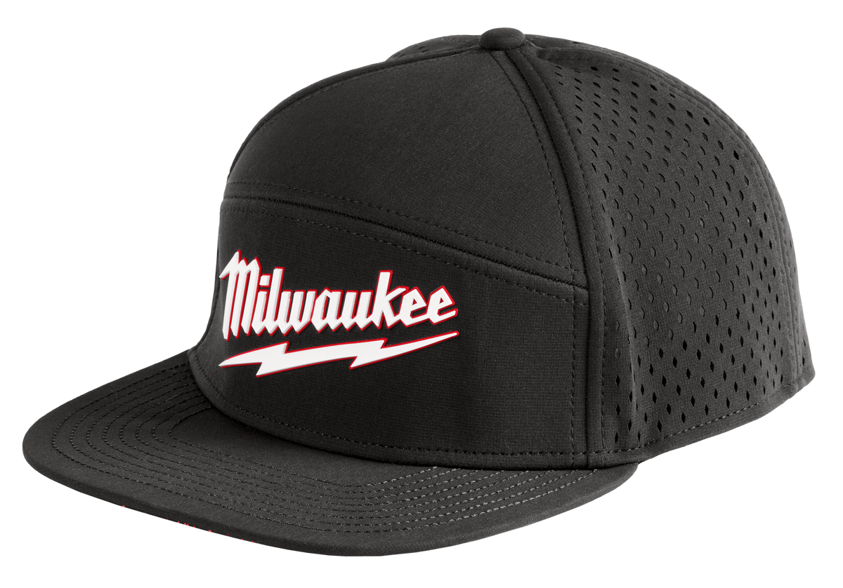 Milwaukee Black Flat Brim Snapback