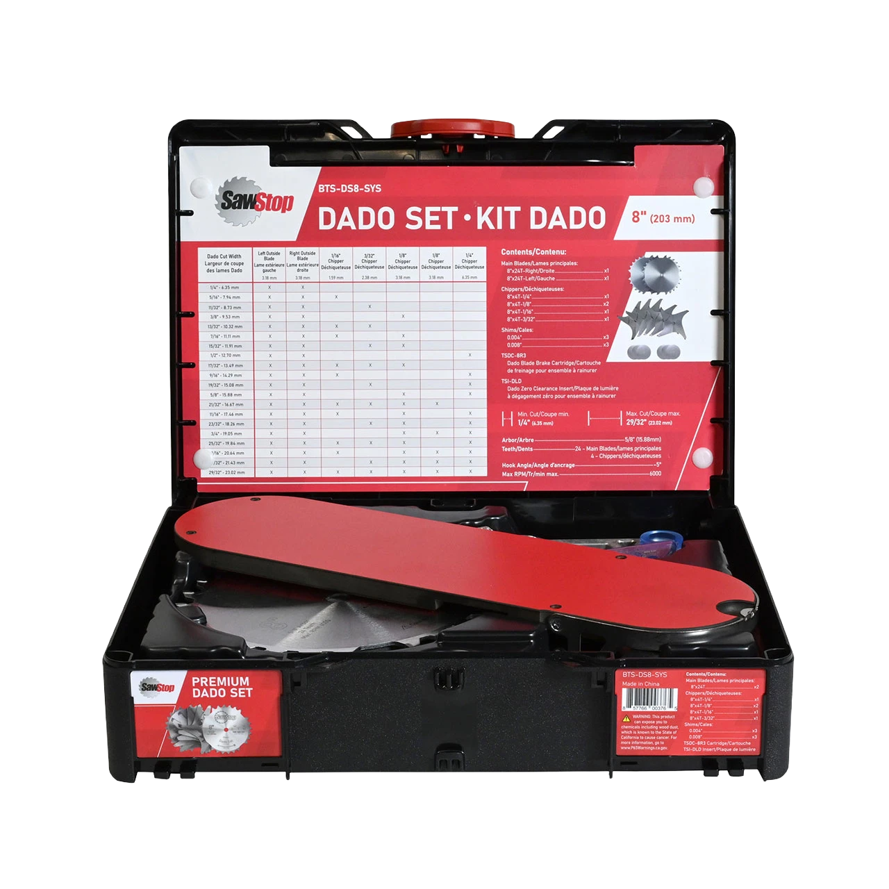 SawStop Premium Dado Set Systainer