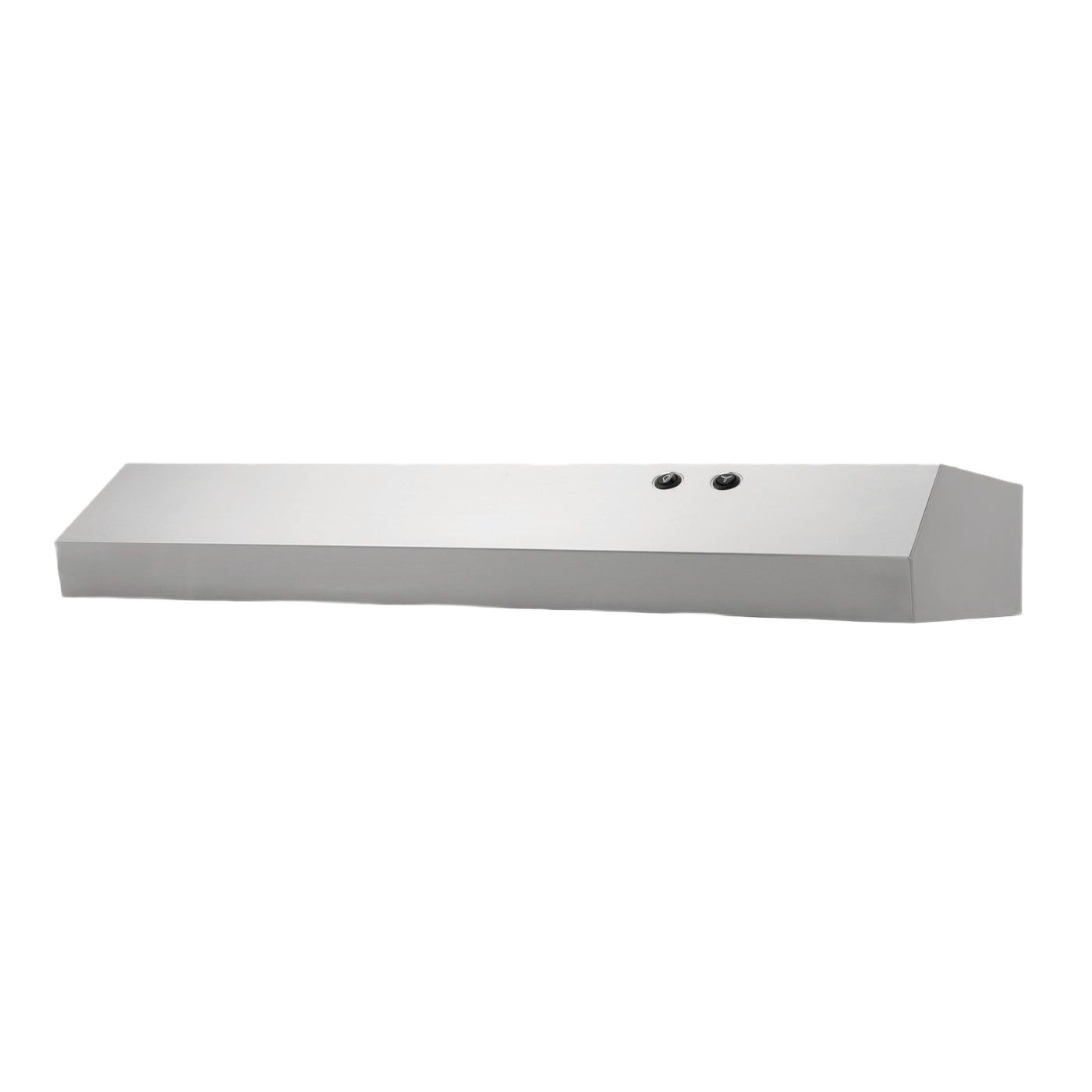 Stainless steel 30-inch overhead range hood with two-speed fan and dishwasher safe grease filter from kitchenware appliances collection