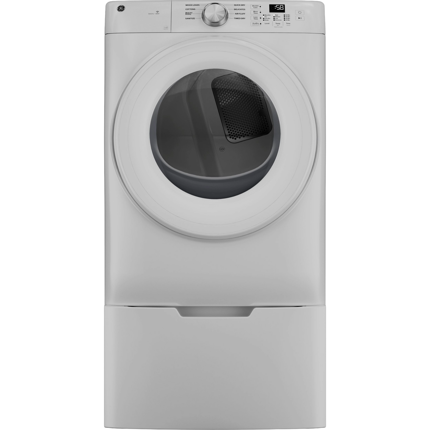 GE® ENERGY STAR® 7.8 cu. ft. Capacity Smart Front Load Gas Dryer