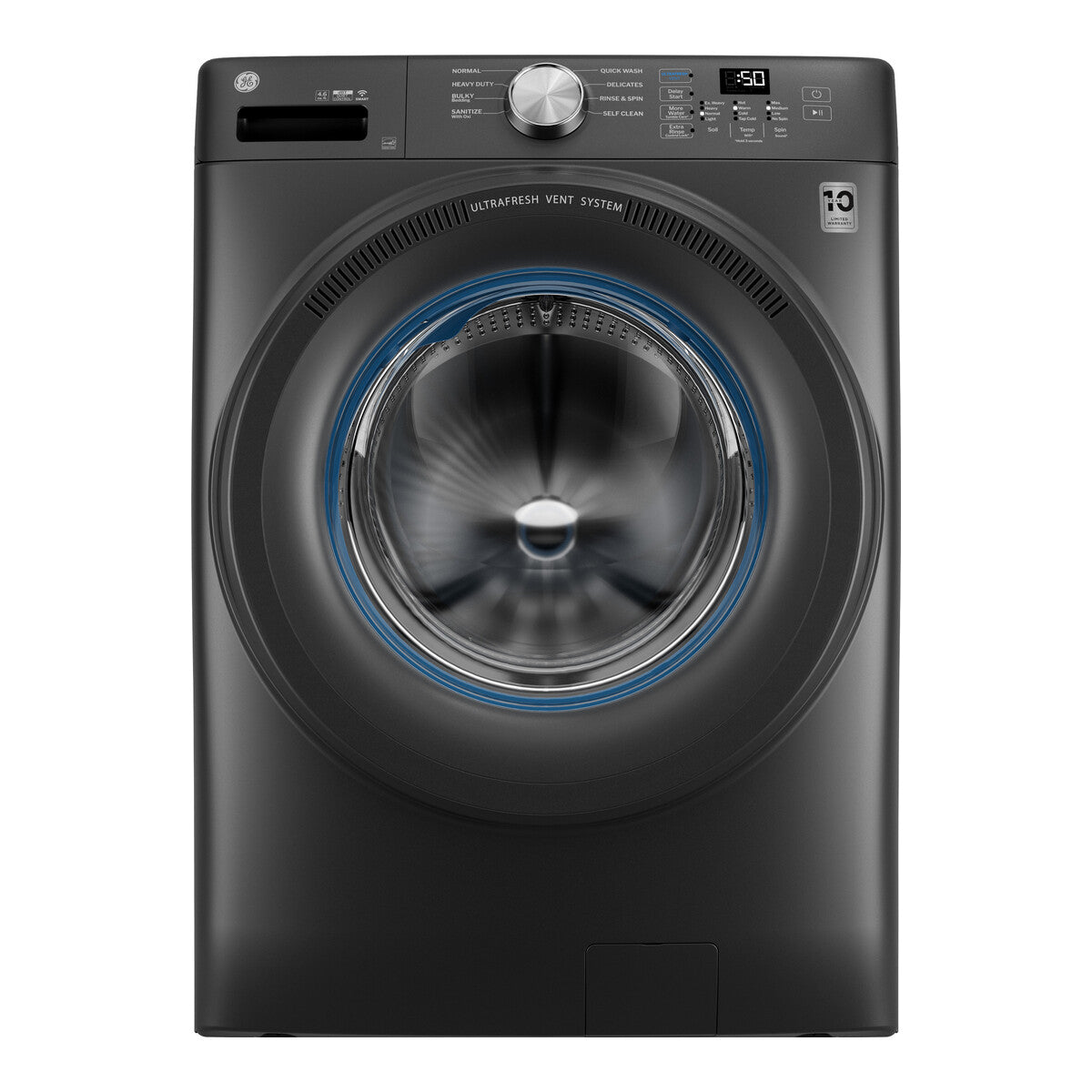 GE® ENERGY STAR® 4.6 cu. ft. Capacity Smart Front Load Washer with UltraFresh Vent System with OdorBlock™