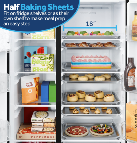 GE® 24.2 Cu. Ft. Counter-Depth Side-By-Side Refrigerator with Internal Dispenser and In-Door Icemaker