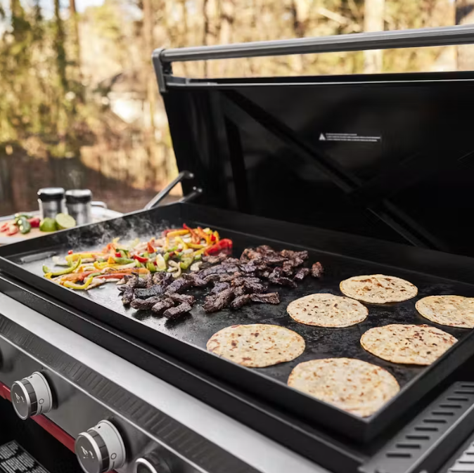 Weber Slate 36" Rust-Resistant Griddle with Flip-Up Side Table, Liquid Propane