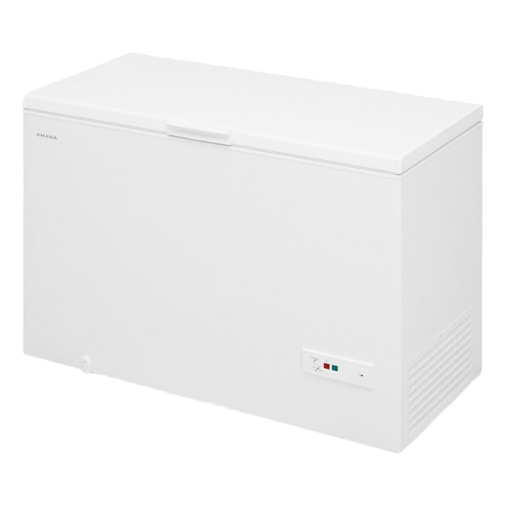 White 16 cu. ft. chest freezer with hinged lid and temperature control from Freezers & Ice Makers collection