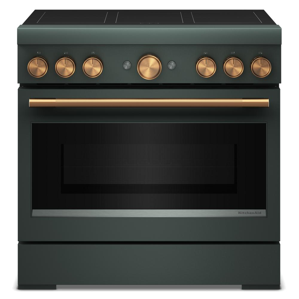 36-Inch 6-Element Induction Freestanding Commercial-Style Range with Air Fry