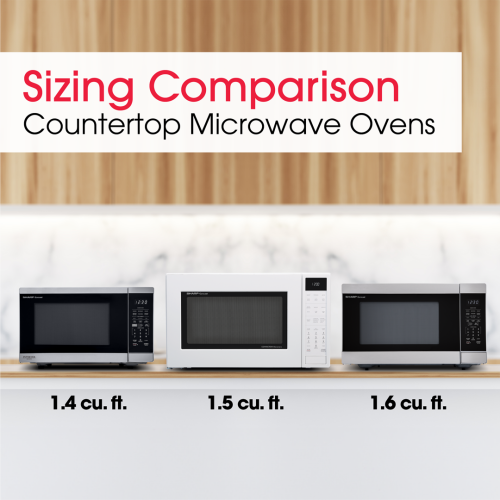 1.5 CF Carousel Countertop Microwave Oven, Convection