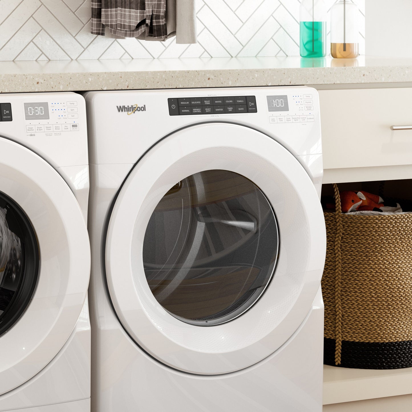 7.4 cu. ft. Front Load Electric Dryer with Intuitive Touch Controls
