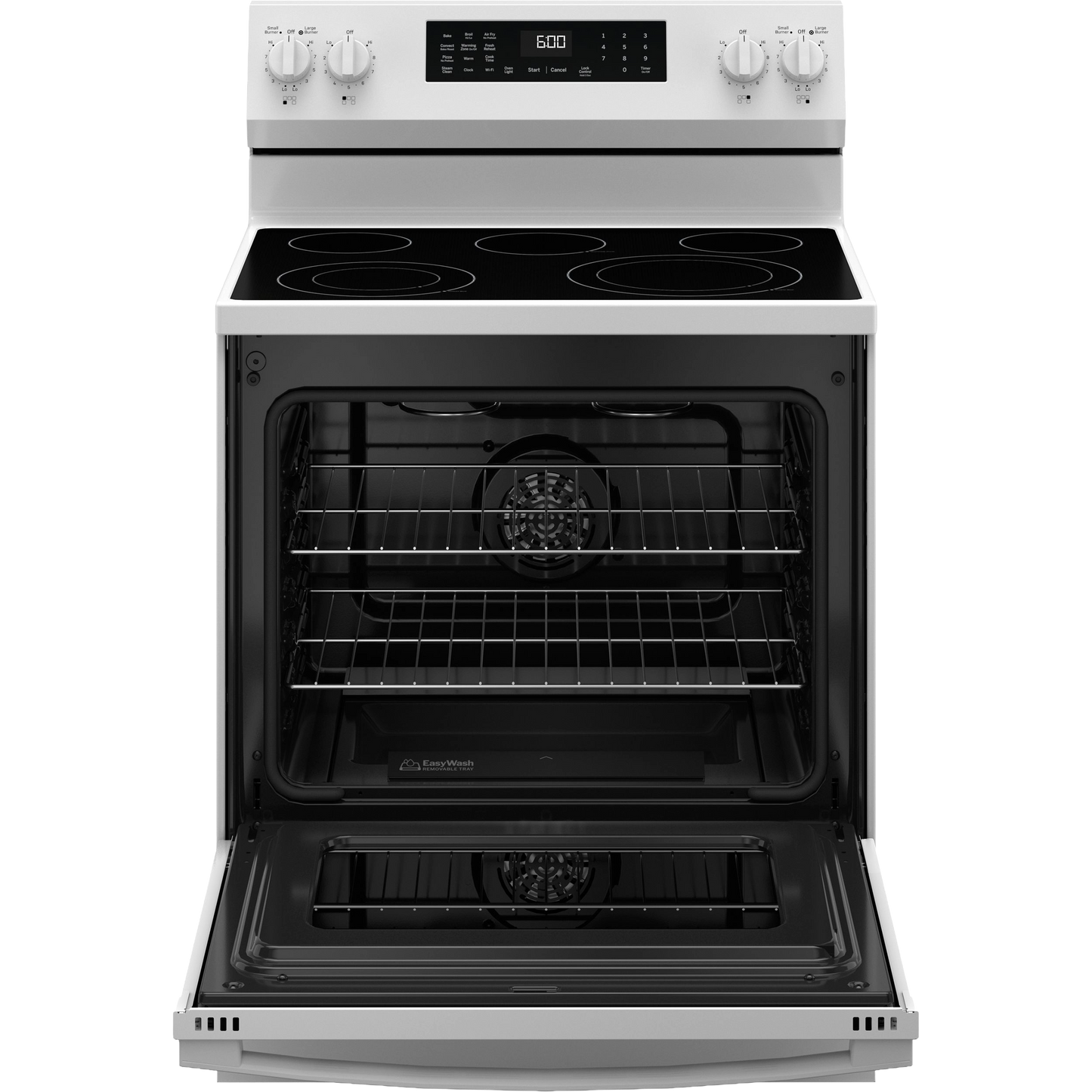 GE® ENERGY STAR® 30" Free-Standing Electric Convection Range with No Preheat Air Fry and EasyWash™ Oven Tray