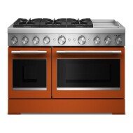 48-Inch 6 Burner Commercial-Style Dual Fuel Range with Griddle