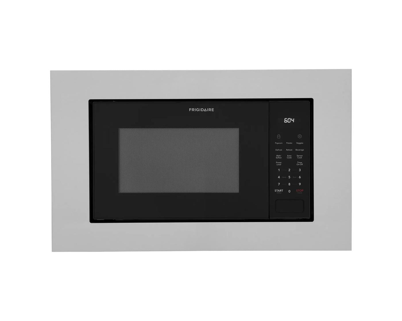 Built-in microwave with smooth stainless steel trim kit and digital control panel from kitchen appliances collection