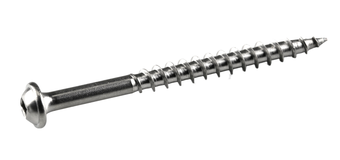 Corrosion-resistant 2-1/2 inch stainless steel screw for woodworking tools and home improvement projects under $50