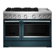 48-Inch 6 Burner Commercial-Style Dual Fuel Range with Griddle
