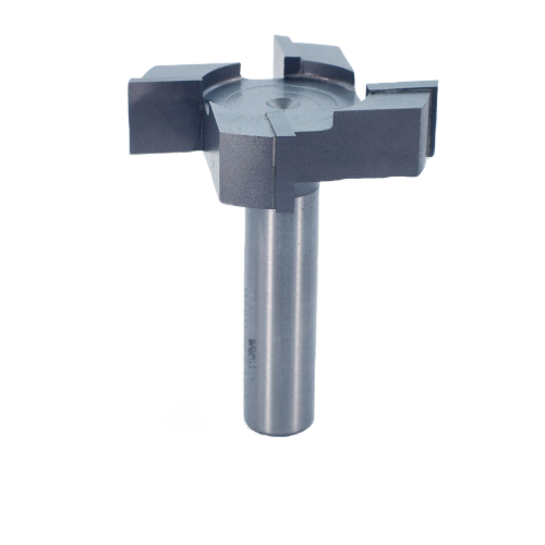 Carbide-tipped 4-wing CNC surfacing bit for tool accessories and drill bits in home improvement collections