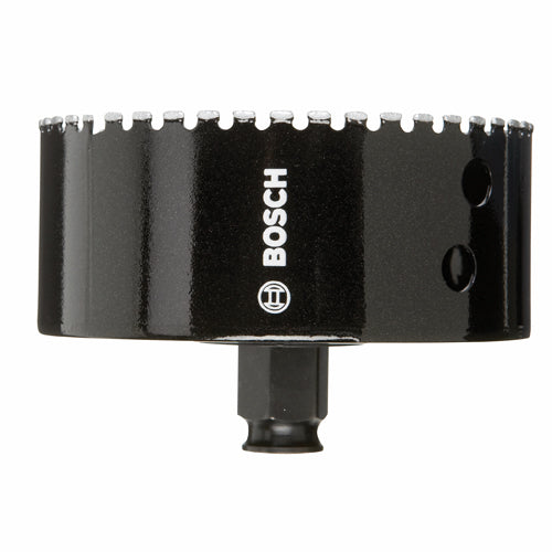 Black diamond hole saw for cutting porcelain and granite, compatible with Bosch power tools in Home Improvement and Tools collections