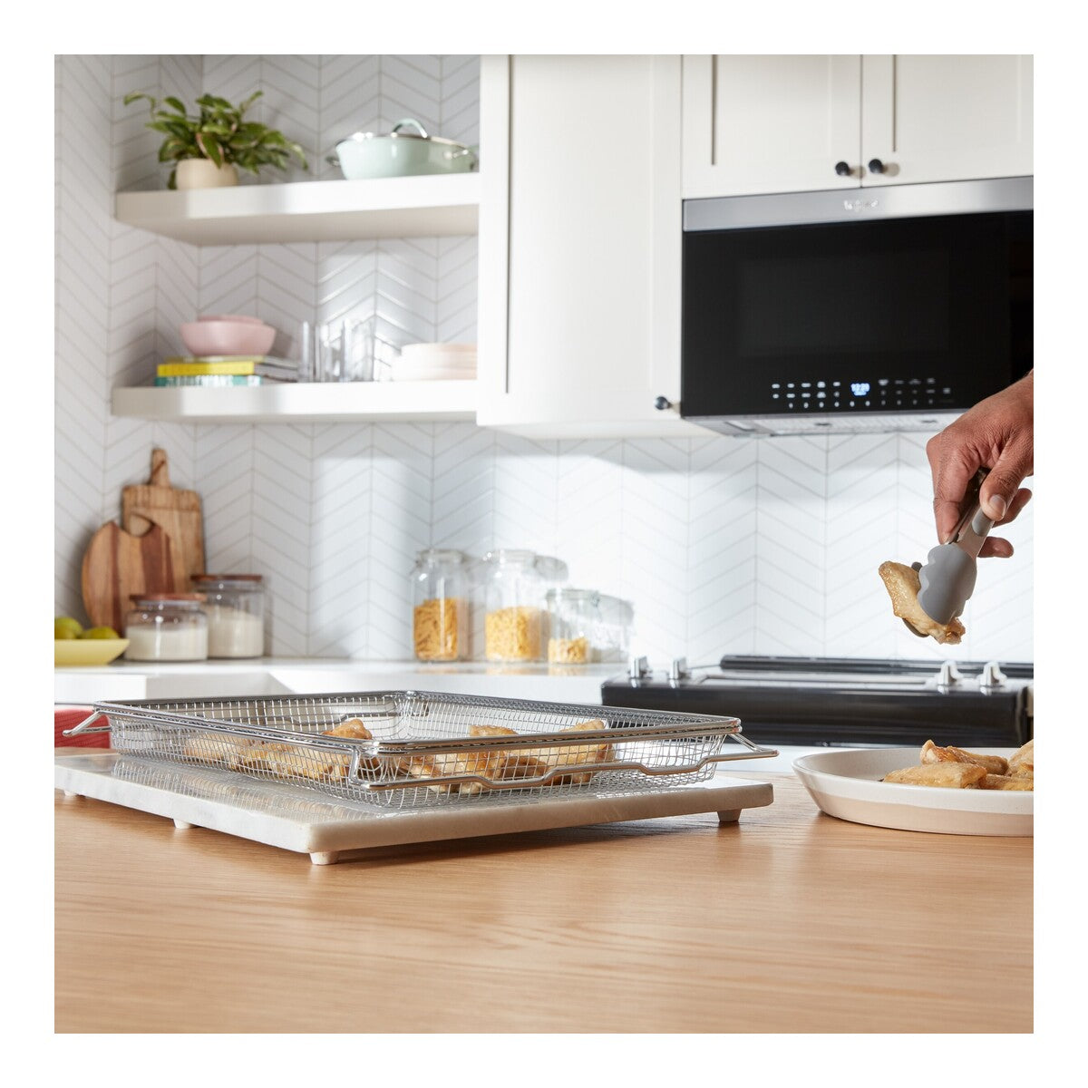 Air Fry Over- the-Range Oven with Flush Built-in Design