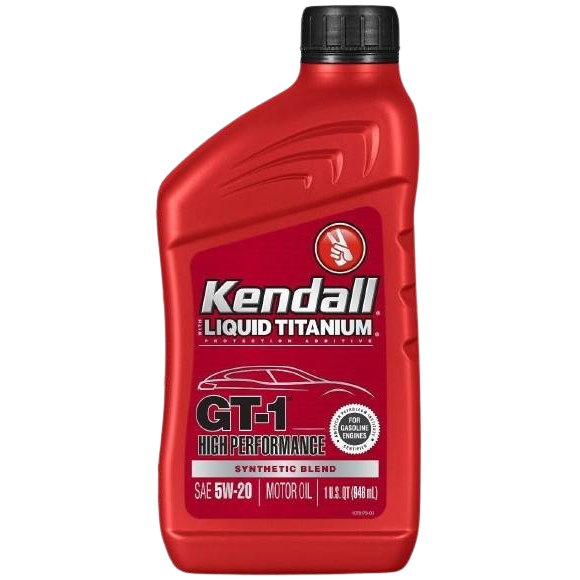 Rice Oil Kendall GT1 5W20 Synthetic Blend Engine Oil Quart