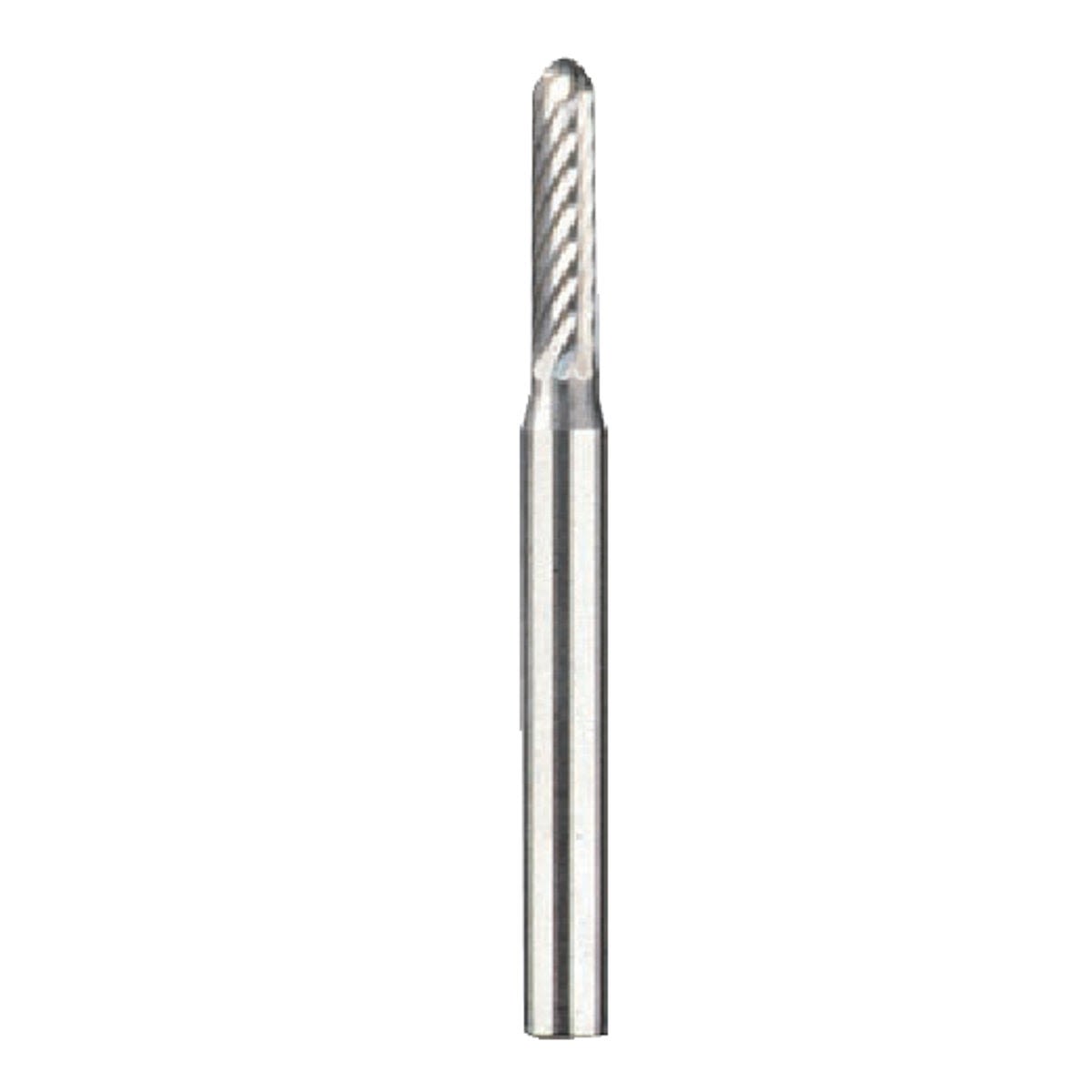 Round tungsten carbide rotary cutting bit with 3/32 inch diameter for power tool accessories and home improvement tools
