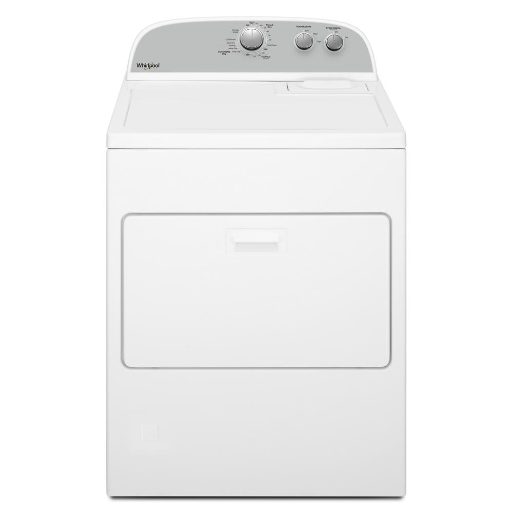 White top load gas dryer with control knobs and large capacity from washers and dryers collection