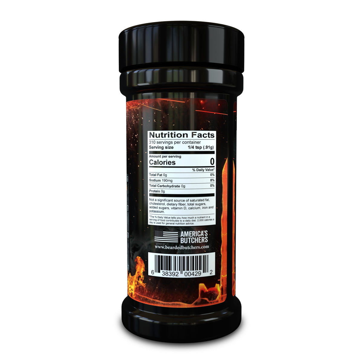 The Bearded Butchers Hot Seasoning Blend, 6 oz.