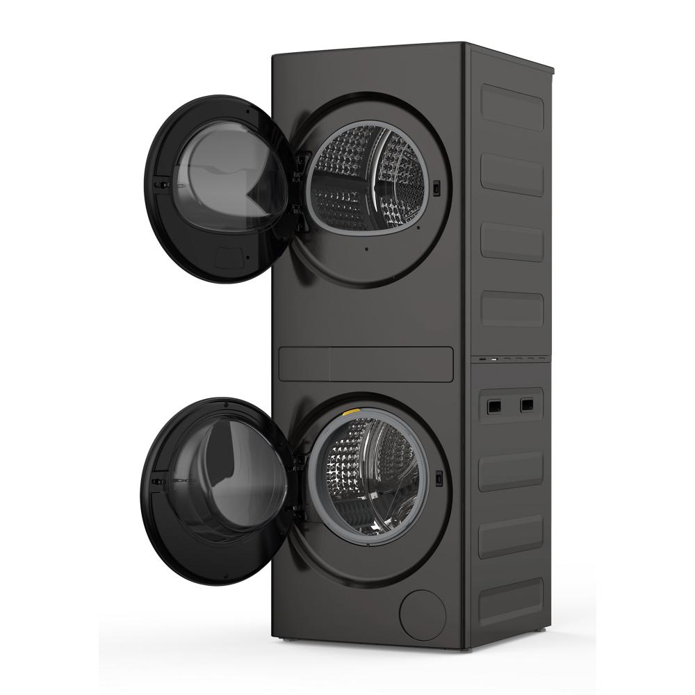 Compact ENERGY STAR® Ventless Heat Pump Laundry Tower with 2.7-cu ft Washer and Electric 4.3-cu ft Dryer