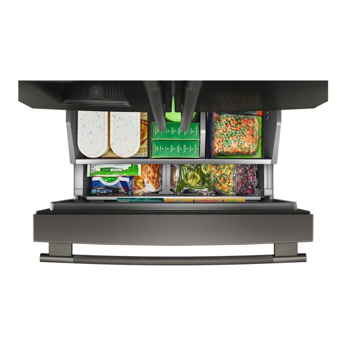 23 Cu. Ft. 36-Inch Counter-Depth French Door Refrigerator with Intelligent Auto Fill and Dual Ice in Black Ore