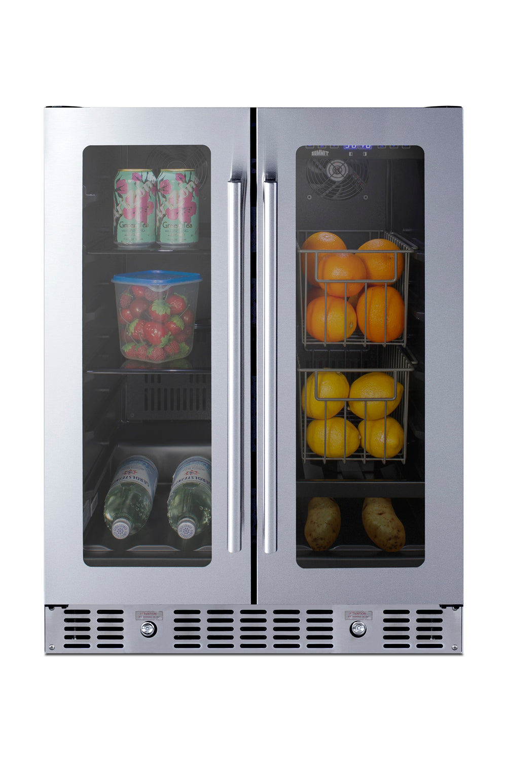 24" Built-In Dual-Zone Produce Refrigerator, ADA Compliant
