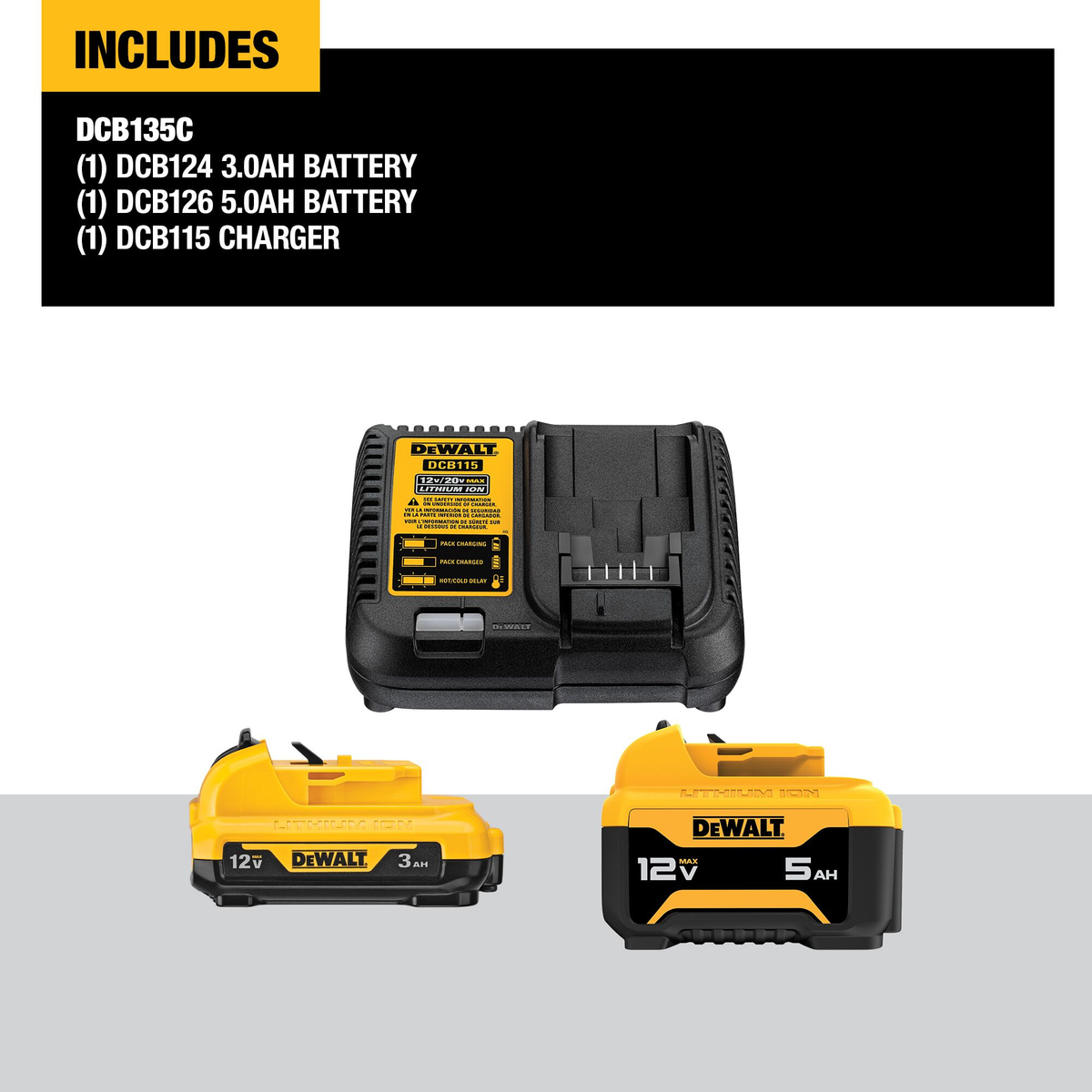 DEWALT 12V 2 Battery and Charger Starter Kit