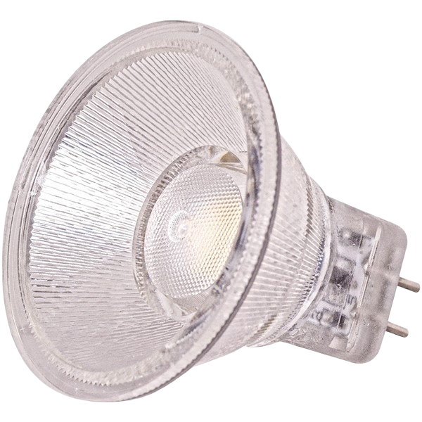 Clear MR11 LED bulb with G4 base designed for efficient cool white lighting in electrical and lighting collections