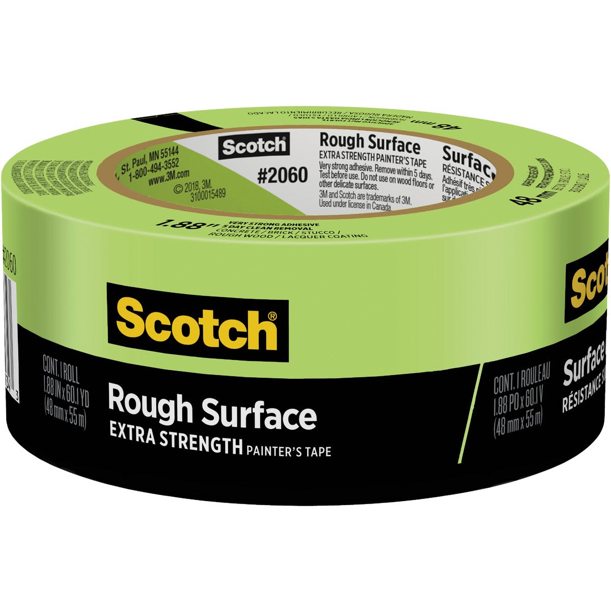Green Scotch brand painter's tape designed for rough surfaces in Tapes and Paint & Supplies collections