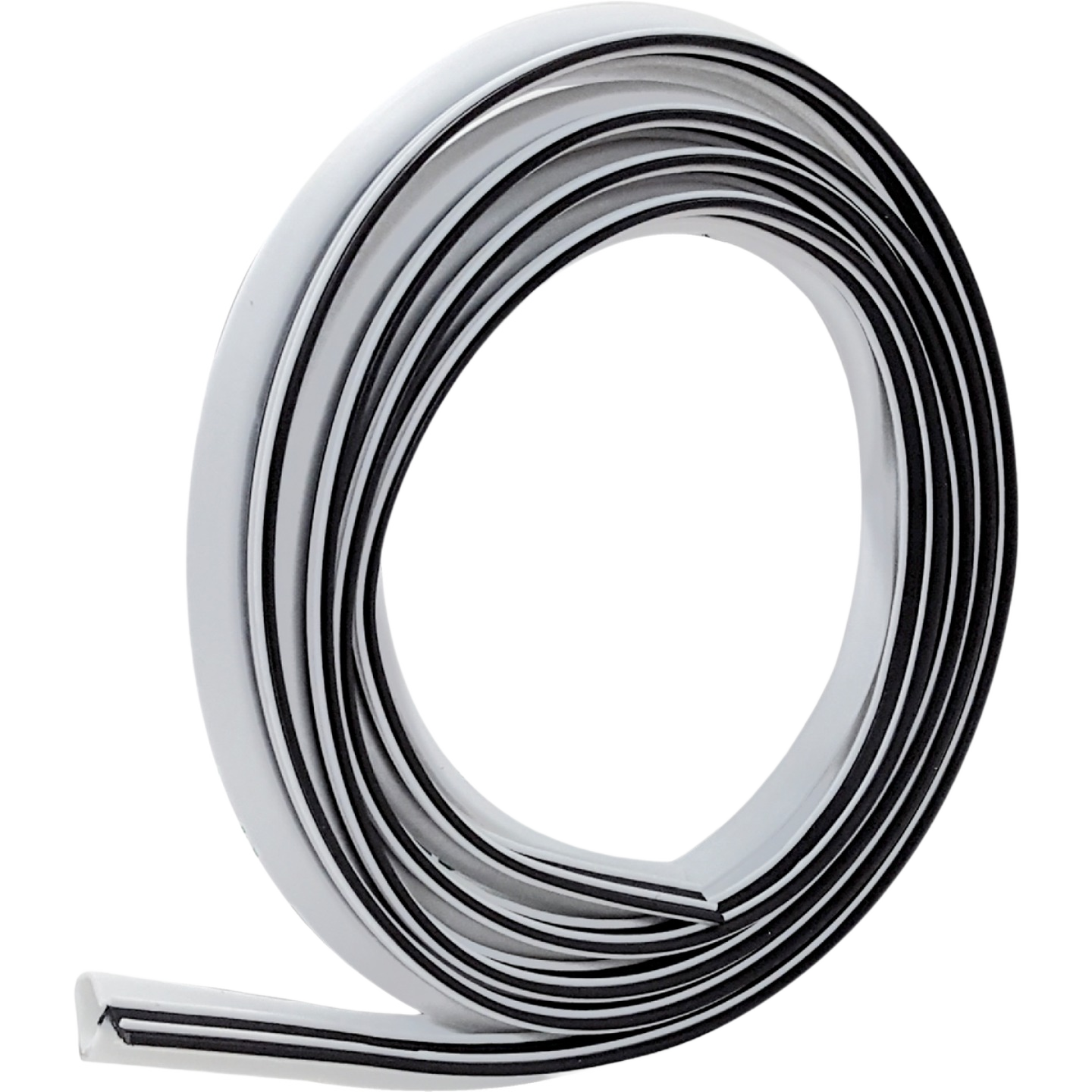 Coiled white door jamb weatherstrip made of recyclable material for home improvement and hardware under $50 collection