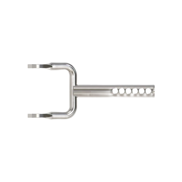 Metal left-side adjustable gage wheel arm with multiple holes for positioning in agricultural equipment maintenance