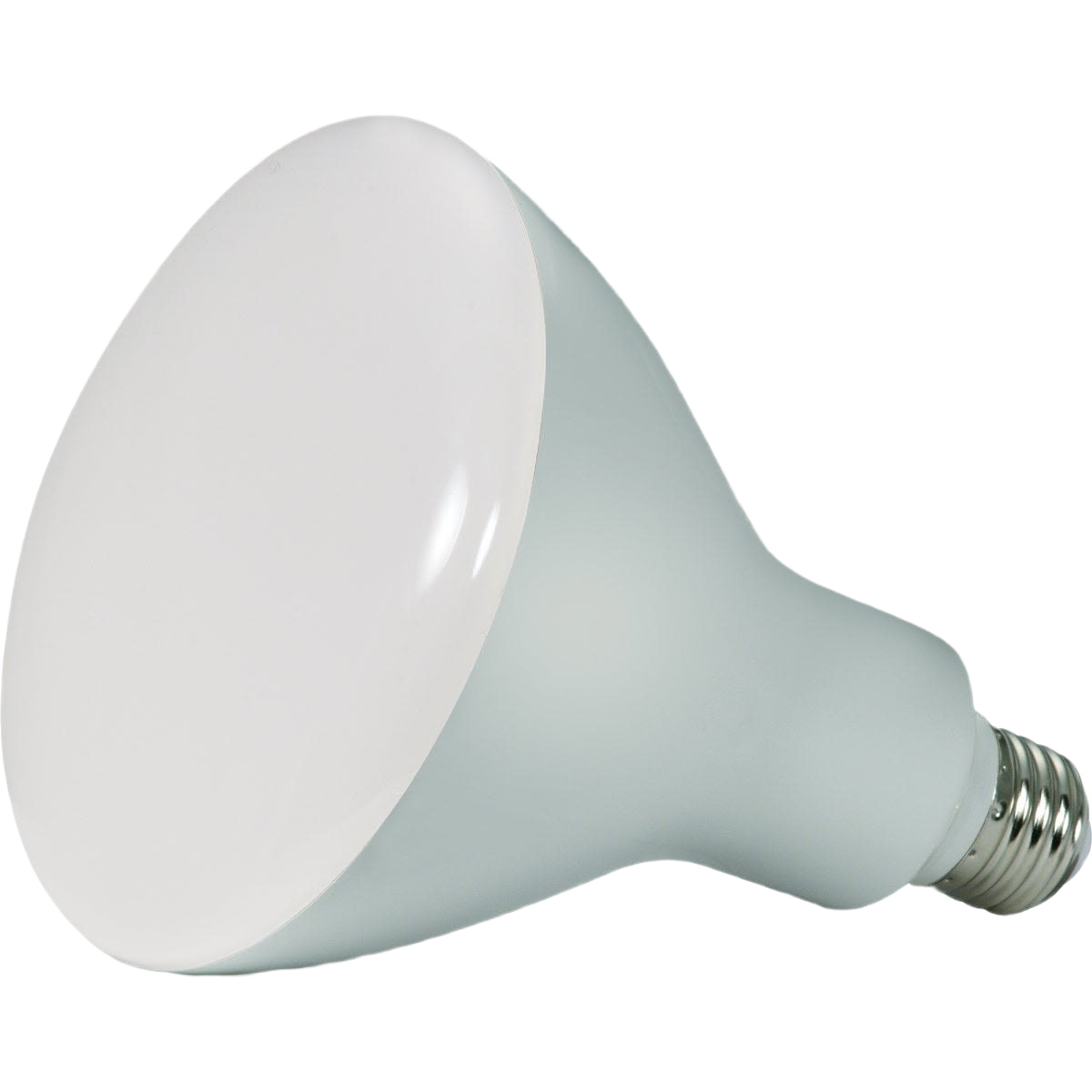 White LED BR40 dimmable floodlight bulb with medium base for home improvement and lighting applications
