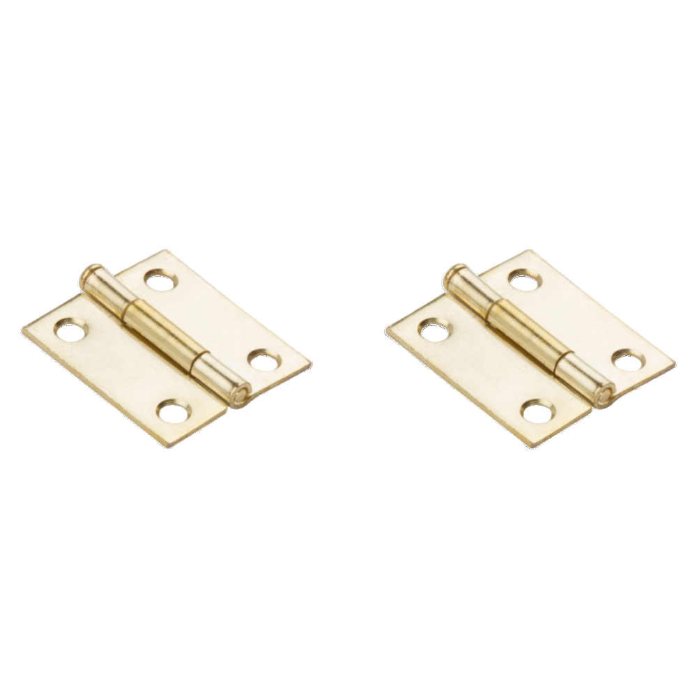 Two 1-1/2-inch brass loose-pin narrow hinges for door hardware in home improvement projects under $50