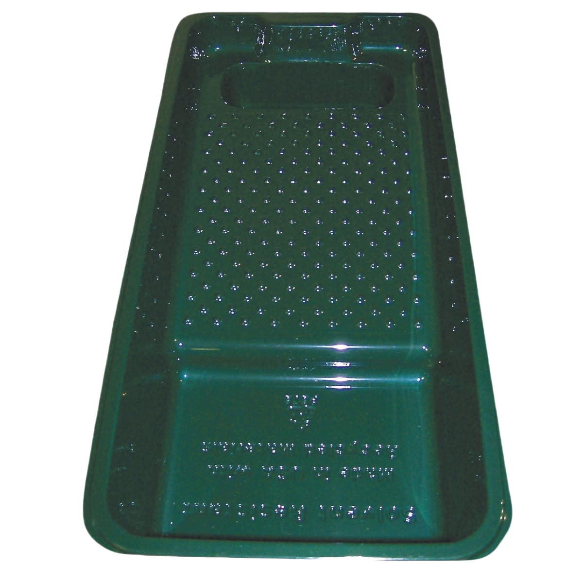 Green plastic paint tray for 4-inch rollers in Roller Trays & Liners and Paint & Supplies collections