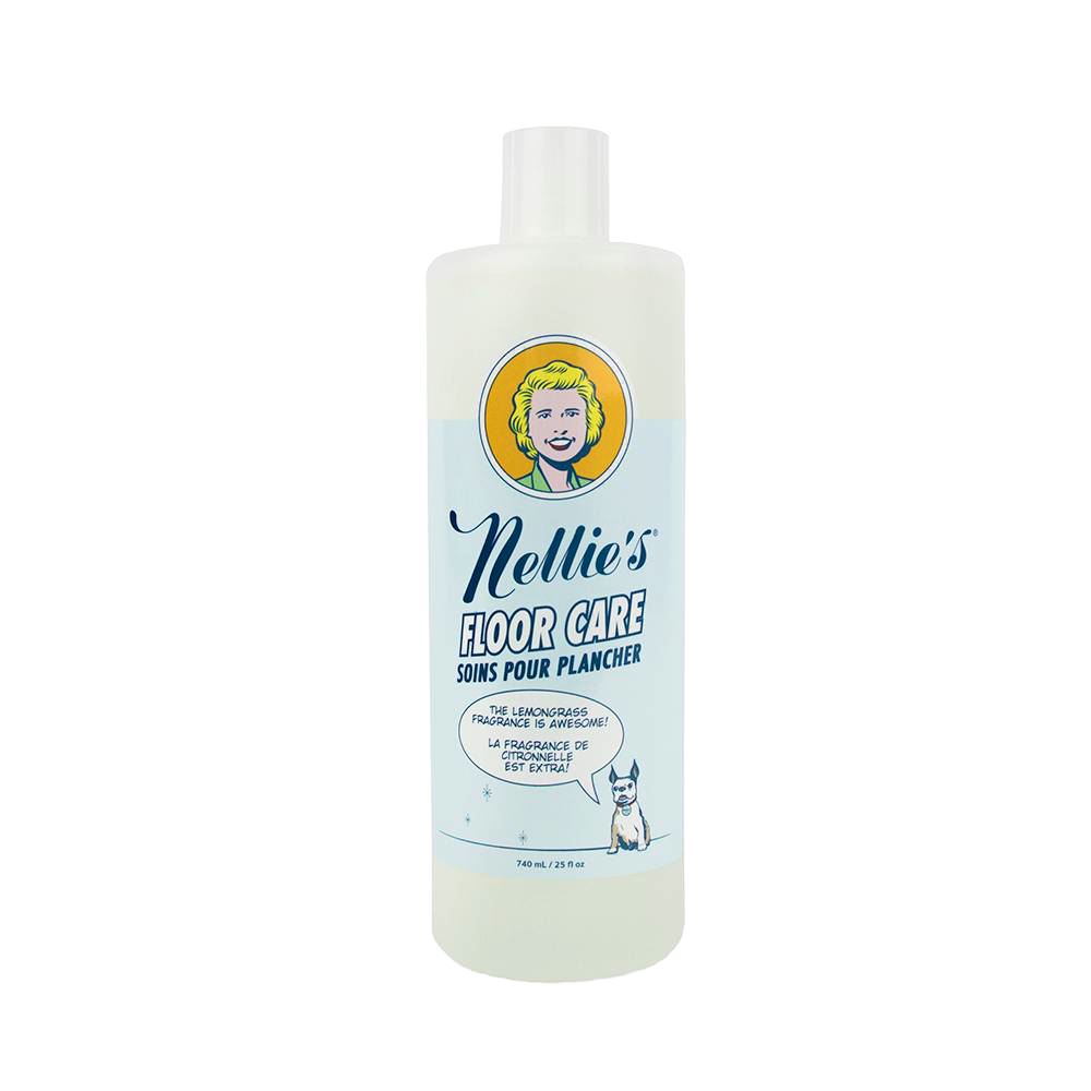 Bottle of Nellie's floor care solution with lemongrass and citronelle scent in Cleaning Supplies collection