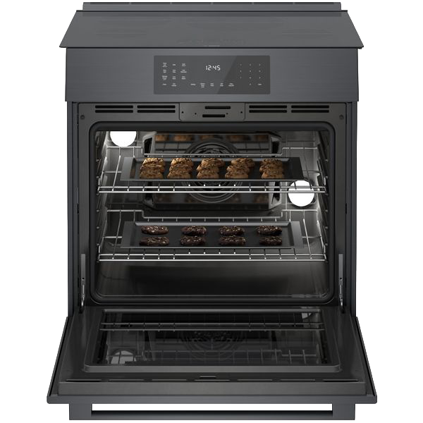 800 Series, Induction Slide-in Range, 30'', Black Stainless Steel